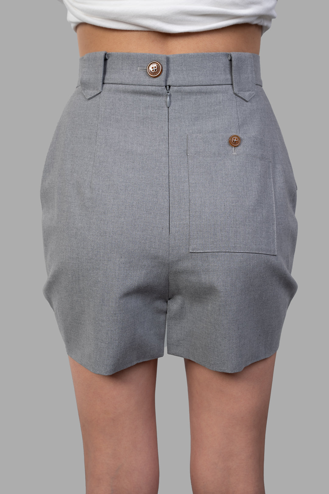 Pleated Cargo Mini Skirt