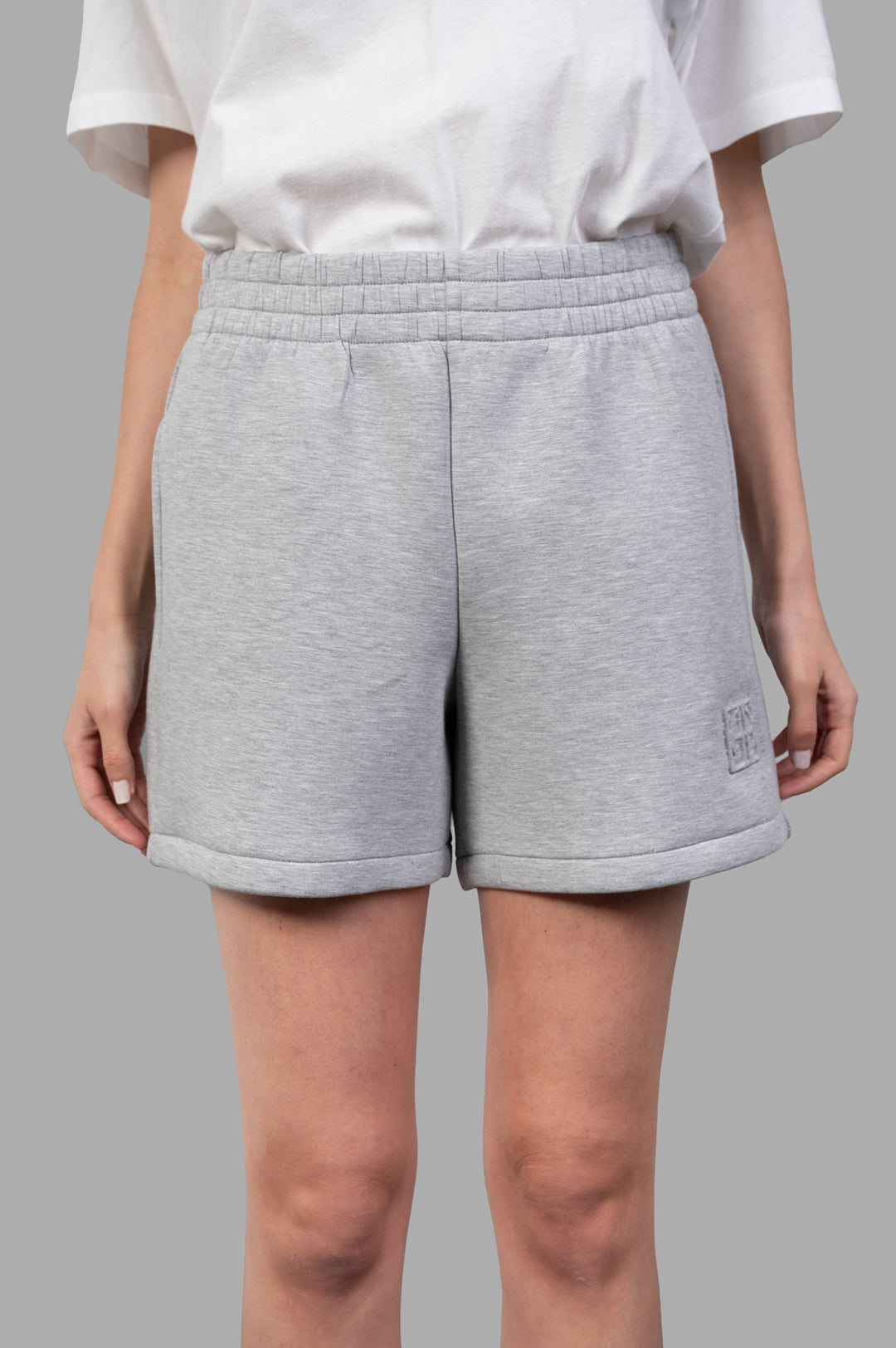 Framed-Monogram Kam Shorts