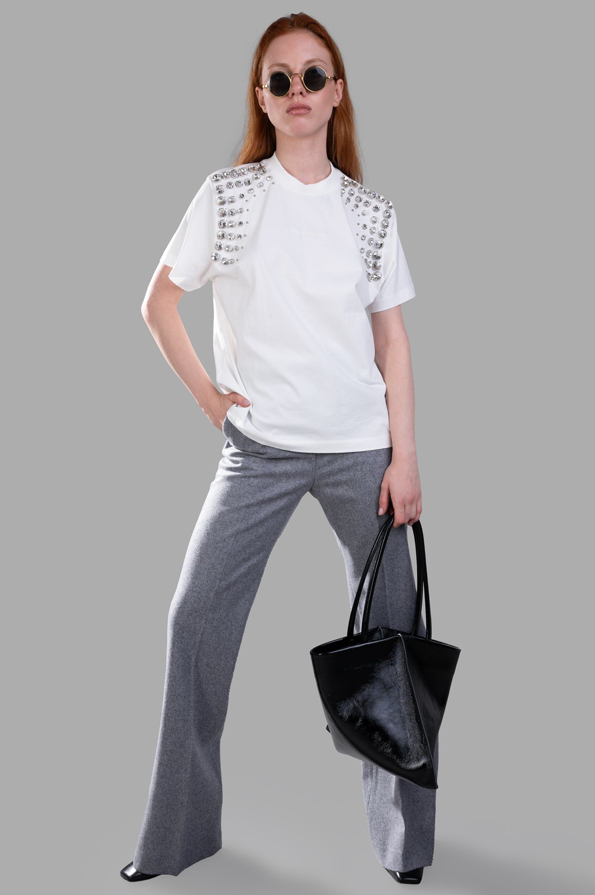Wool Pants With Studs