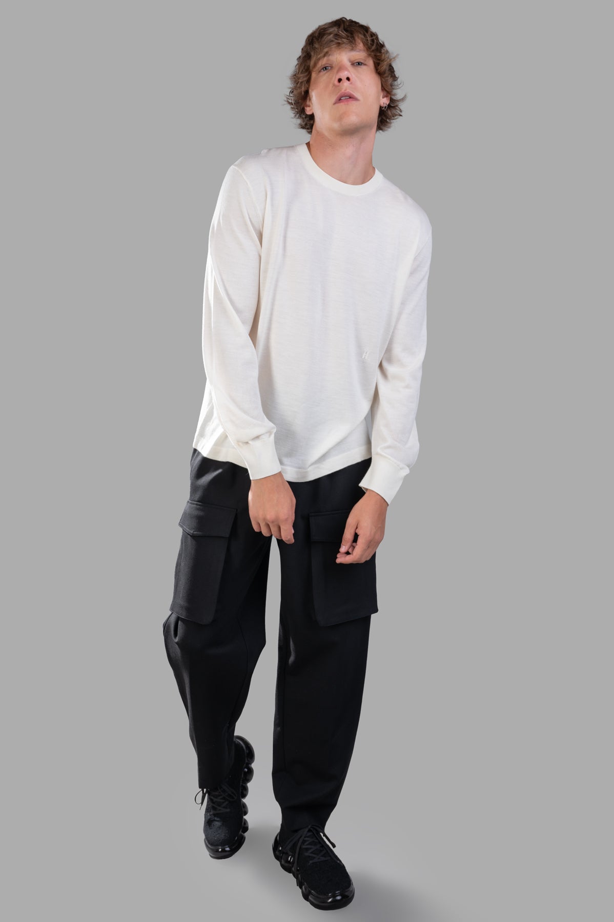 Curved Sleeve Sweater