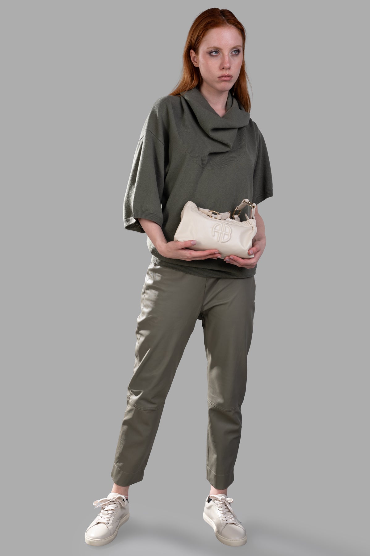 Cropped Leather Pants
