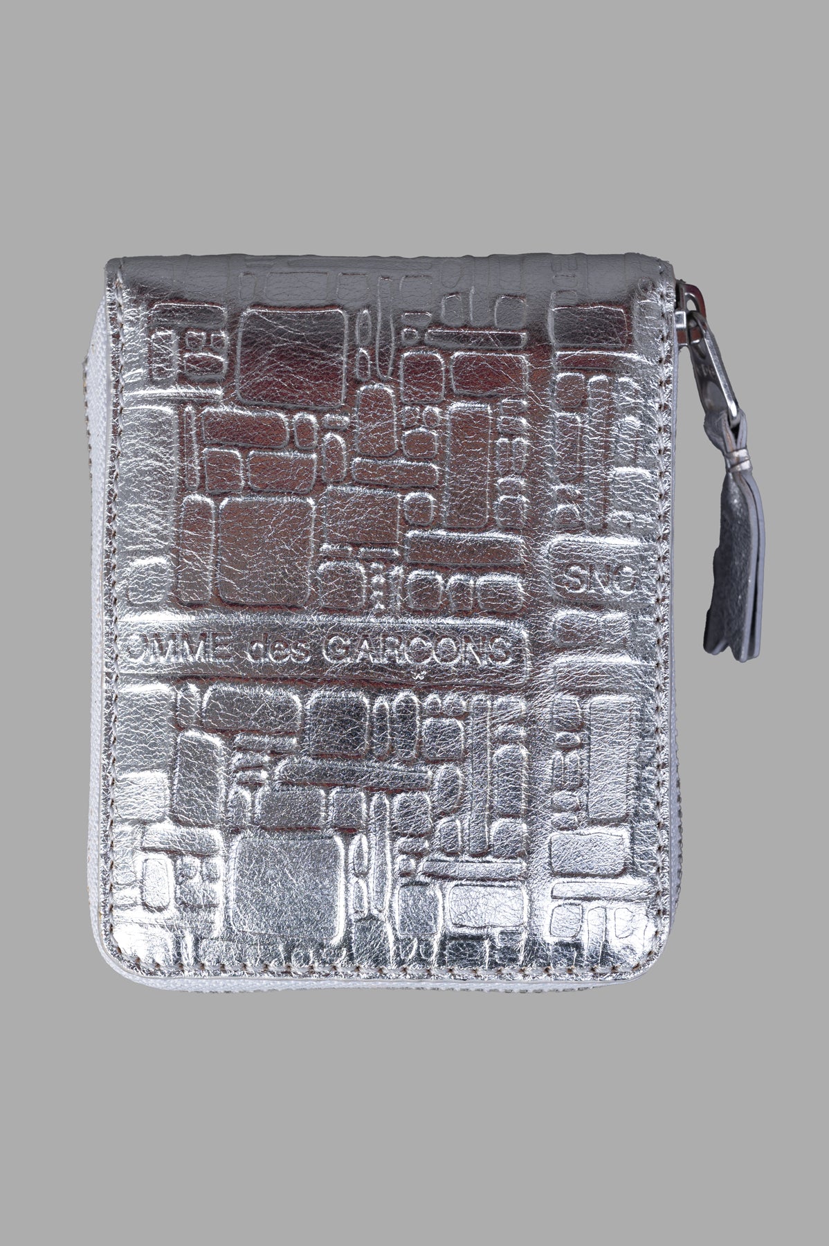 Silver Zip Wallet
