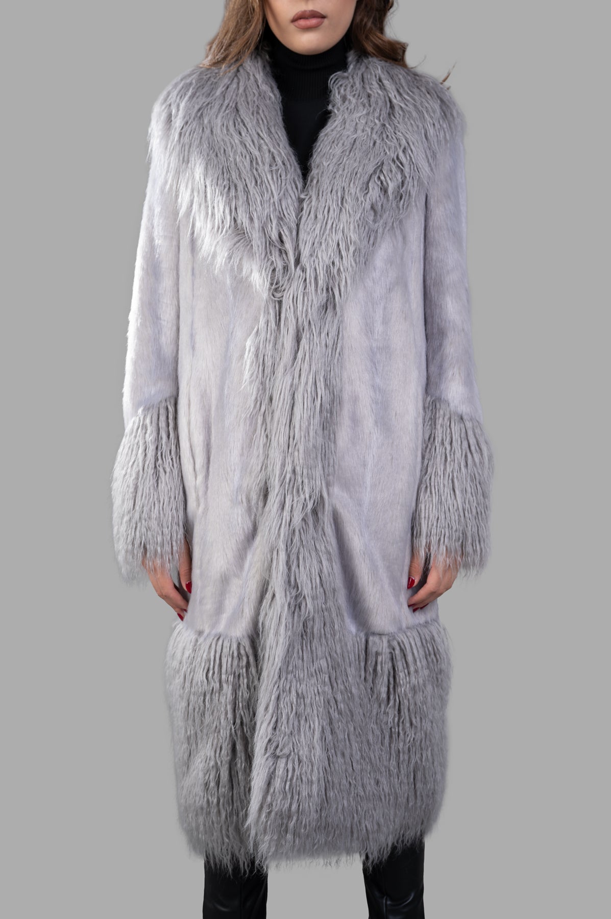 Long-line Faux-fur Coat