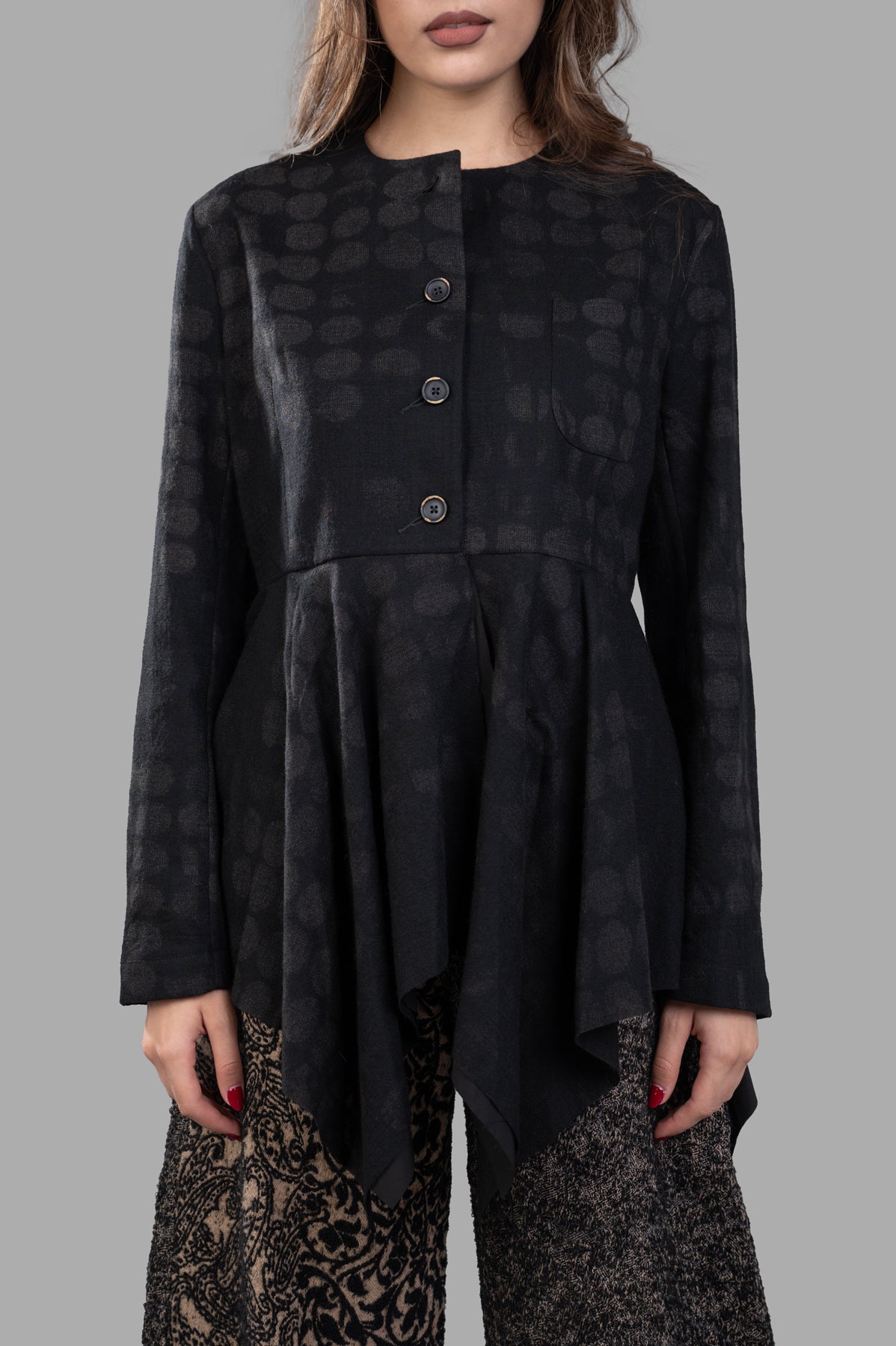 Pleat-detailing Jacket