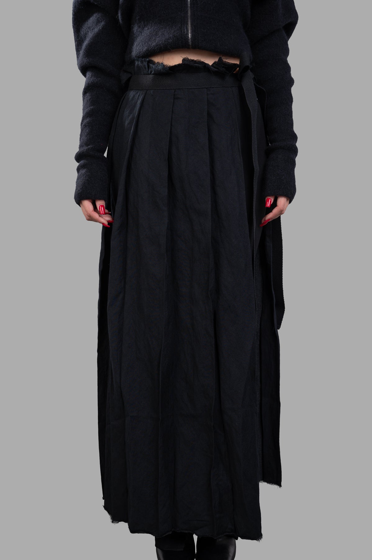 Pleated Maxi Skirt