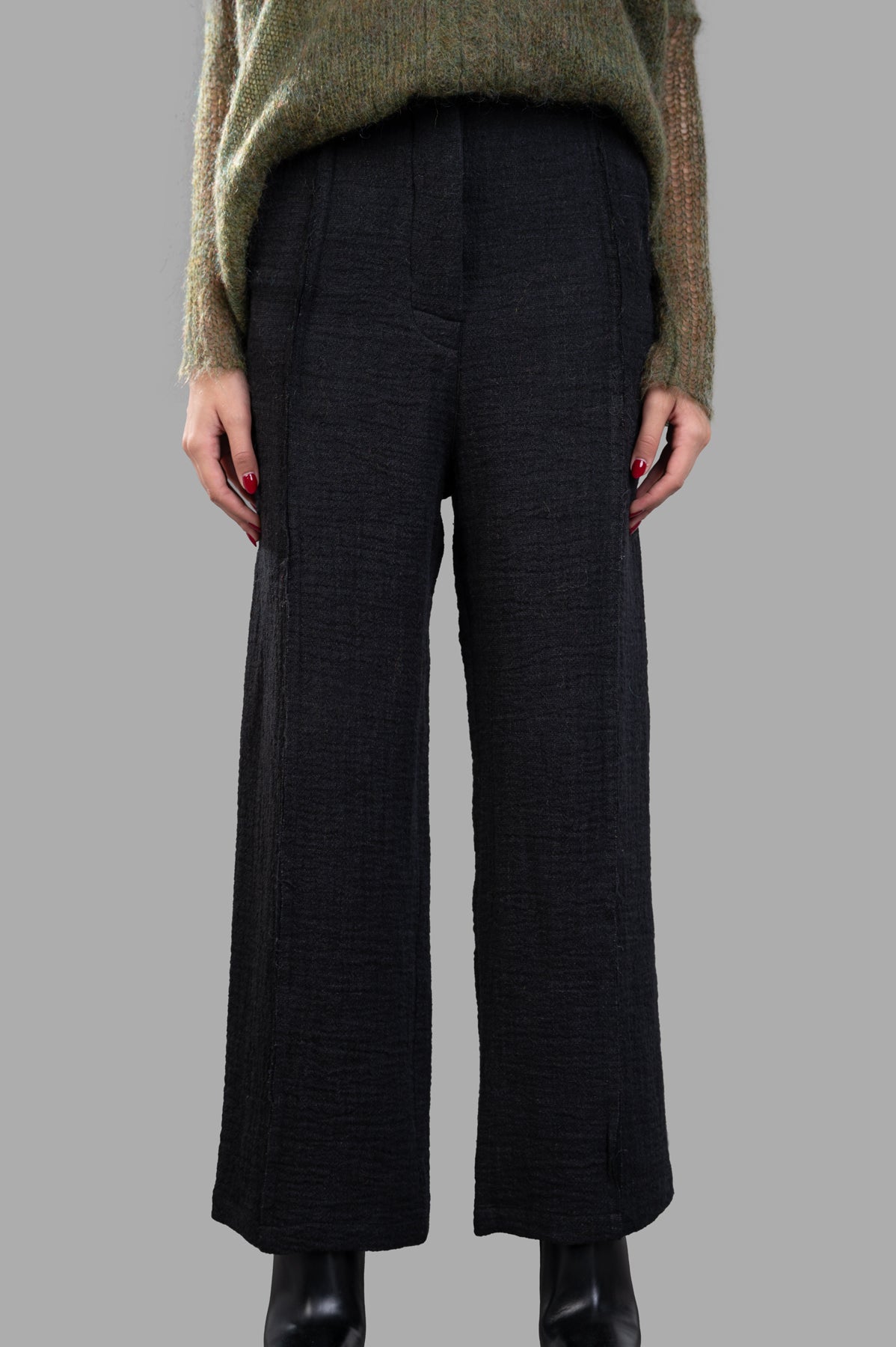 Front-pleat Pants