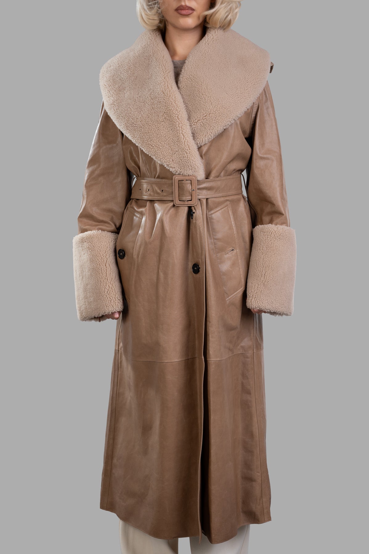 Shearling Leather Trench