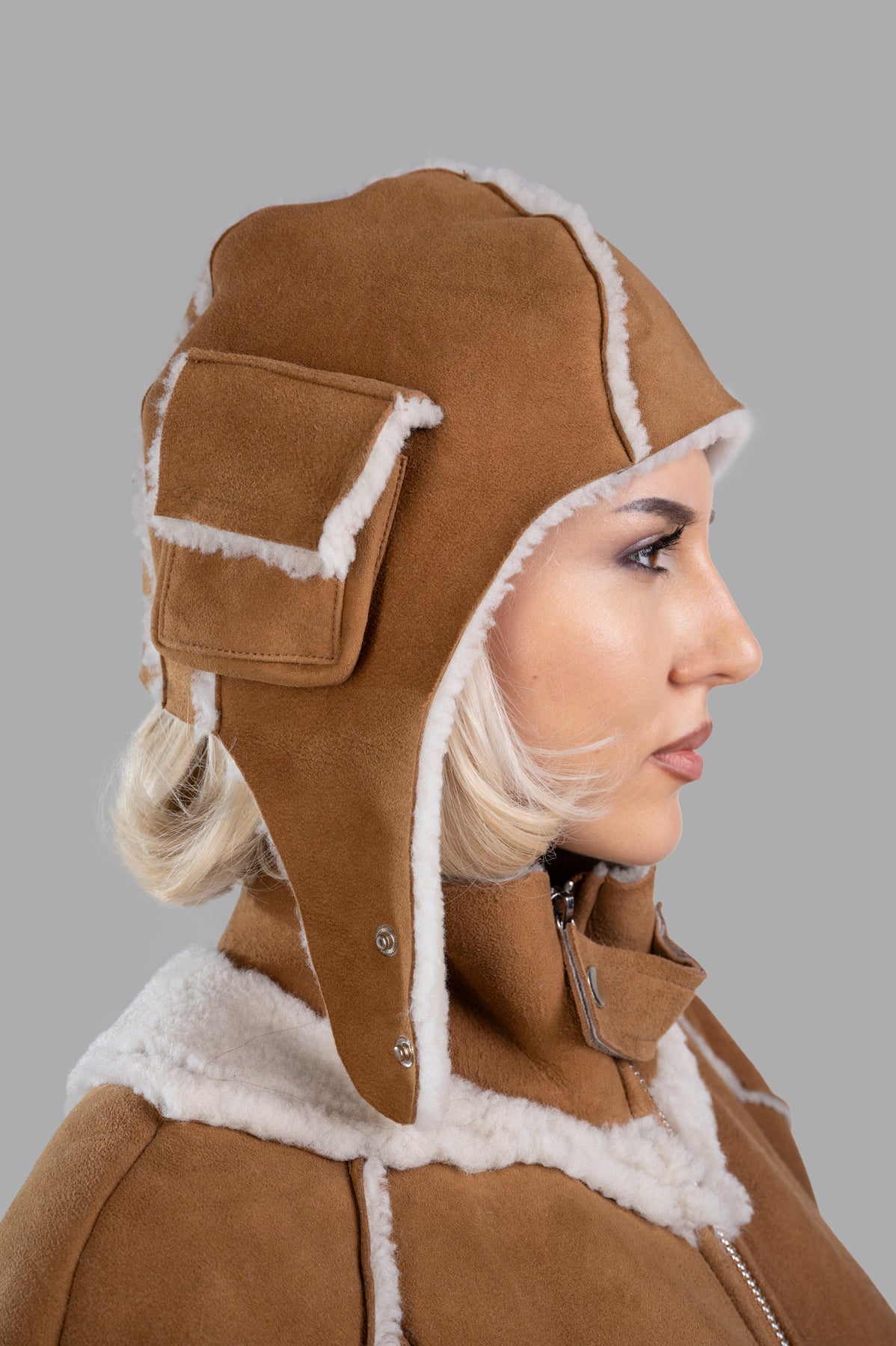 Shearling Camping Hat
