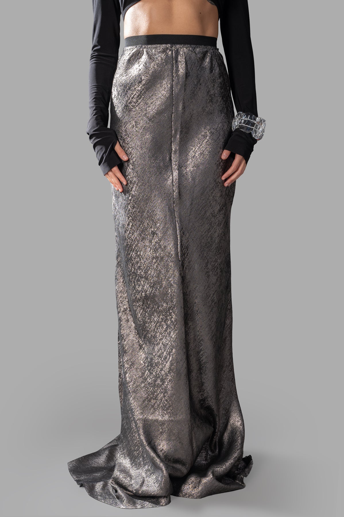 Shiny Maxi Skirt