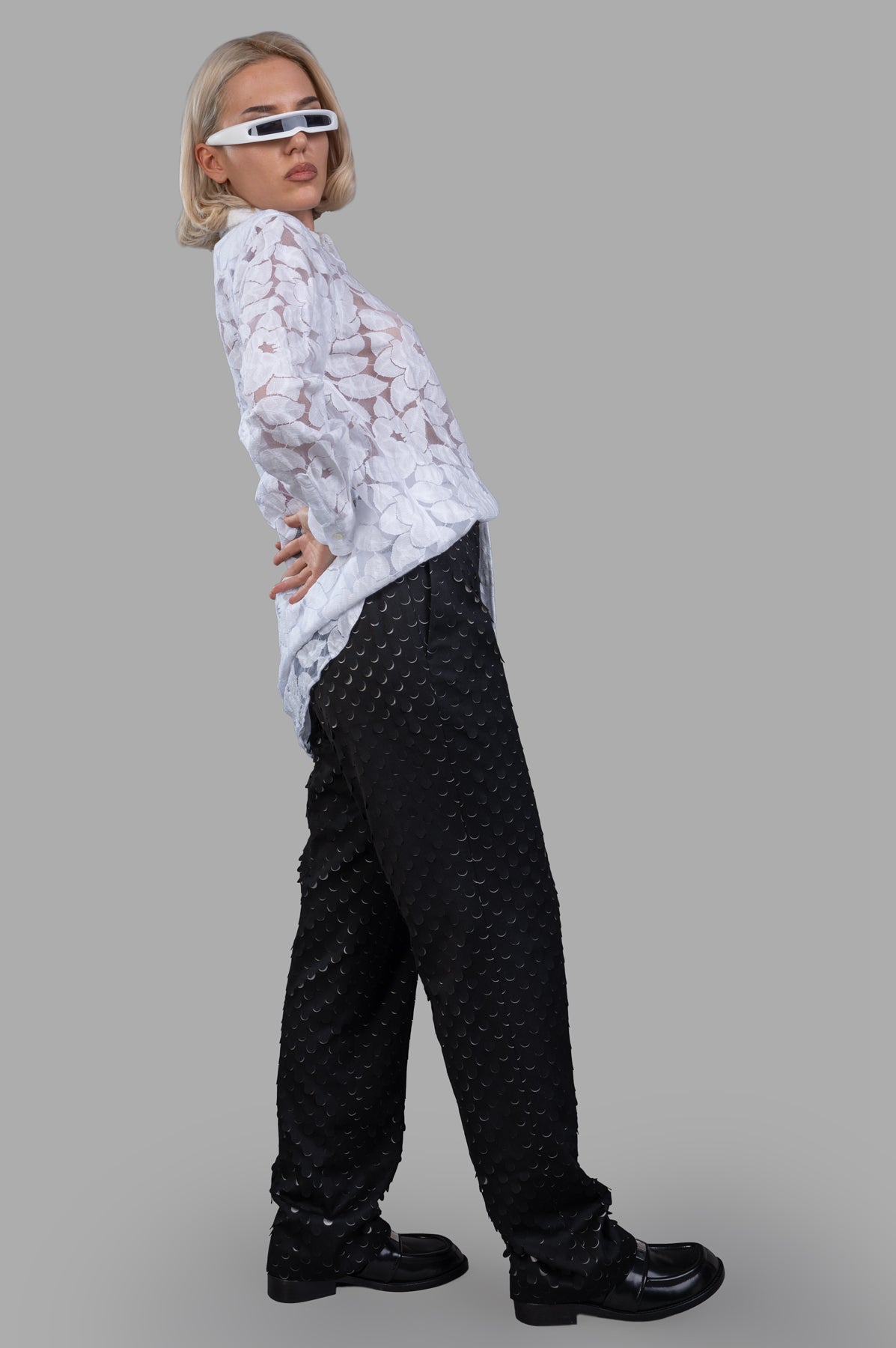 Floral Tulle Shirt