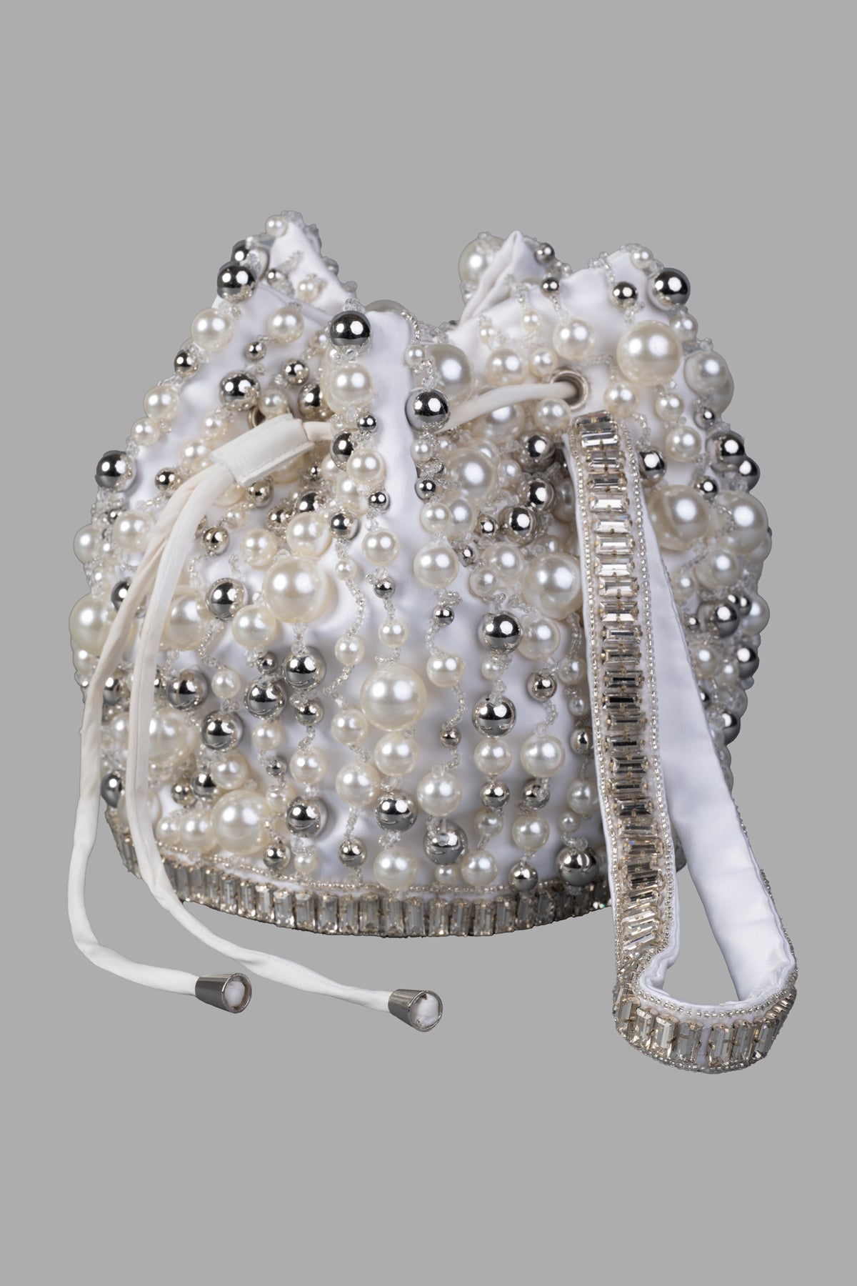 Embroidered Bucket Bag
