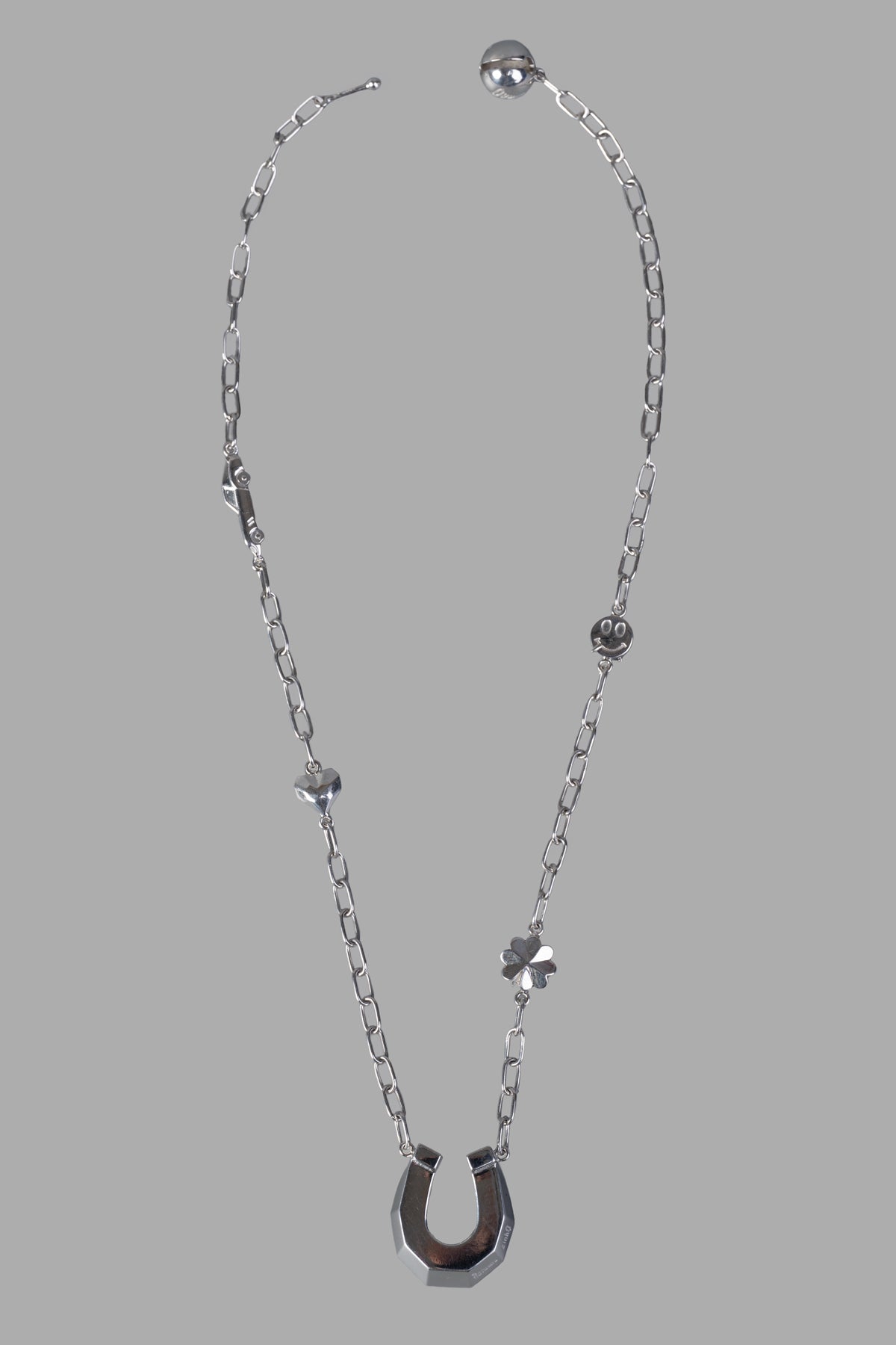 Horseshoe Necklace with Pendants