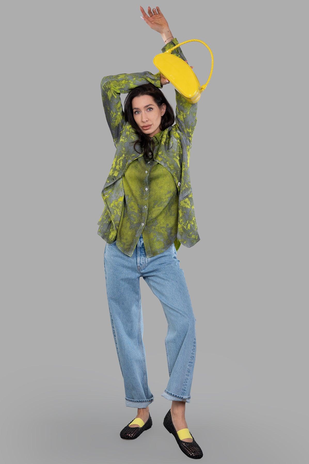 Camouflage Silk Blazer