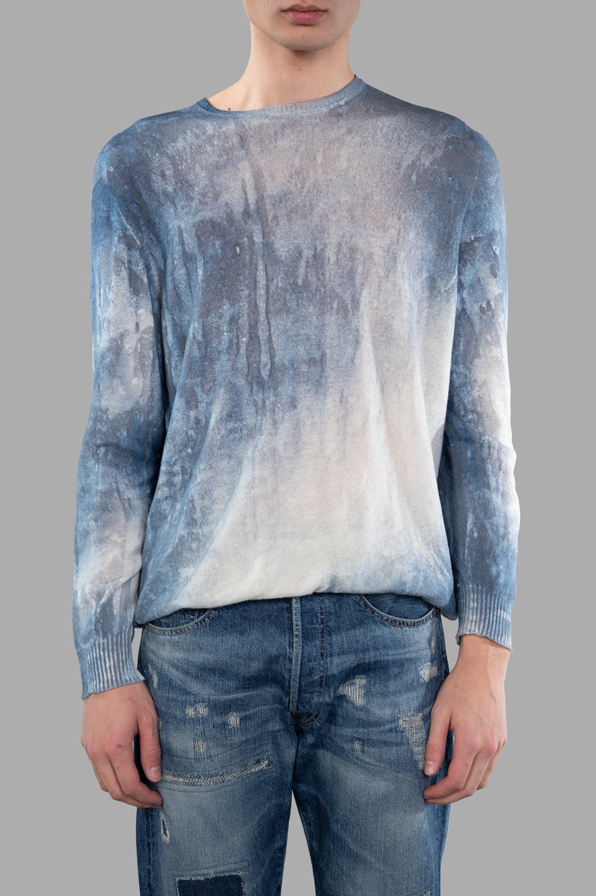 Abstract-print Sweater
