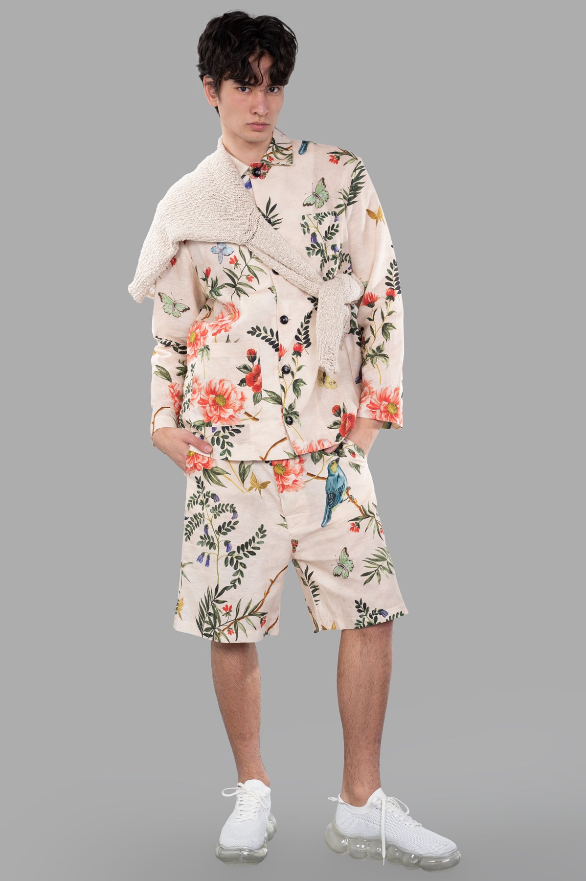 Floral Shirt Jacket