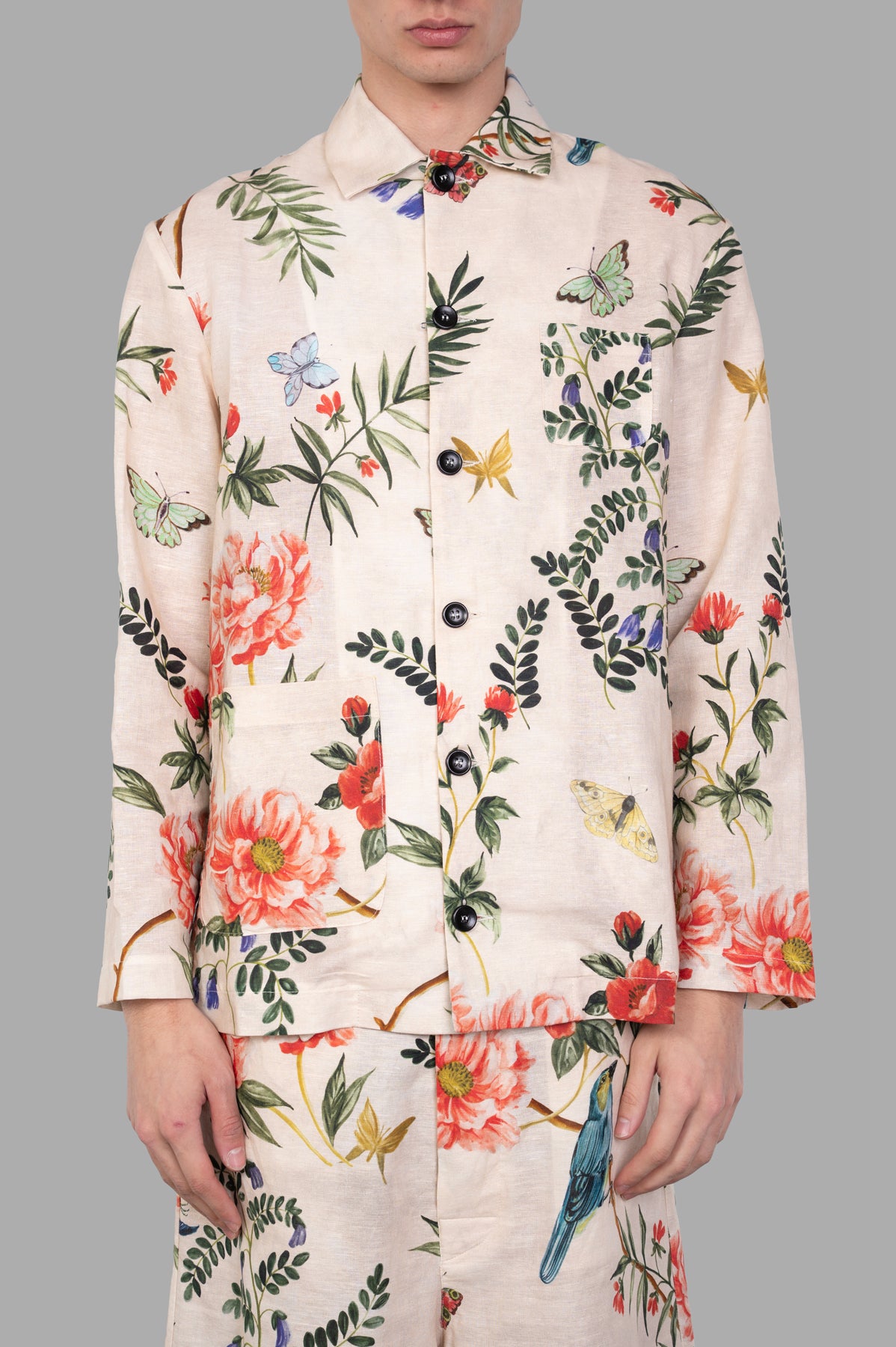 Floral Shirt Jacket