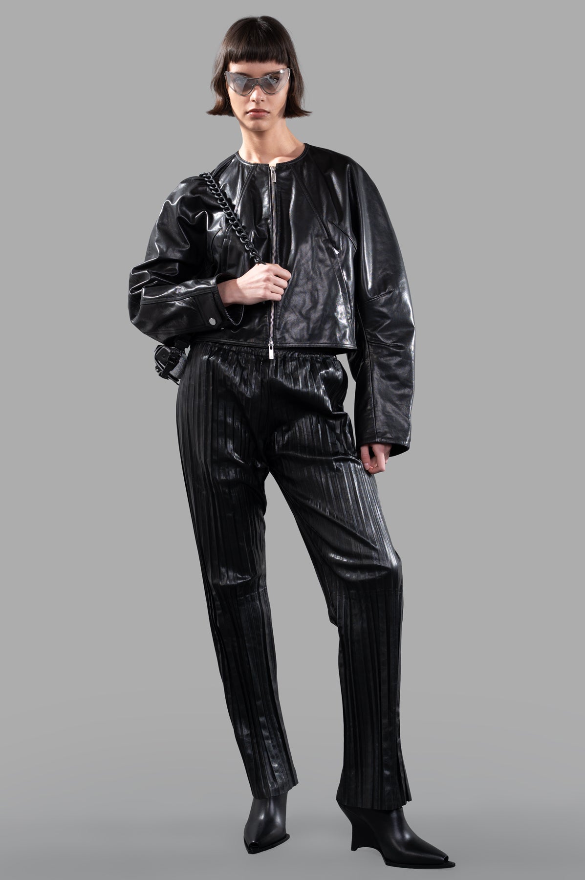 Articulated Leather Jacket
