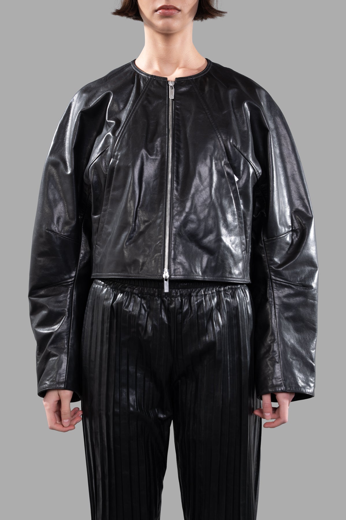 Articulated Leather Jacket