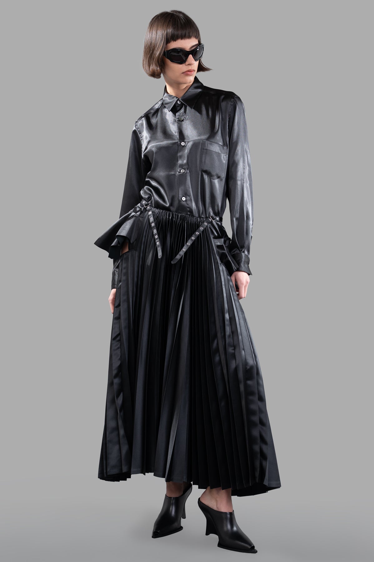 Pleated Skirt Dress