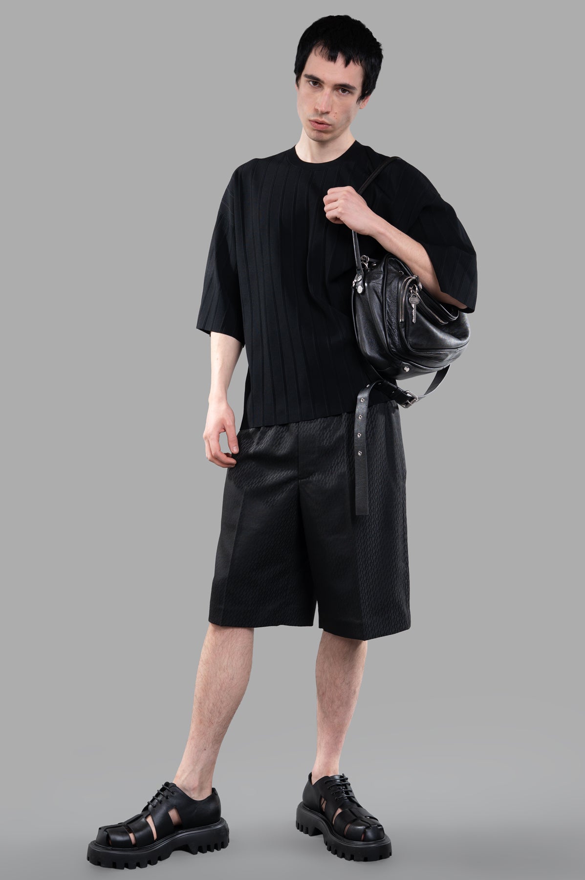 Oversized Pleated Tee