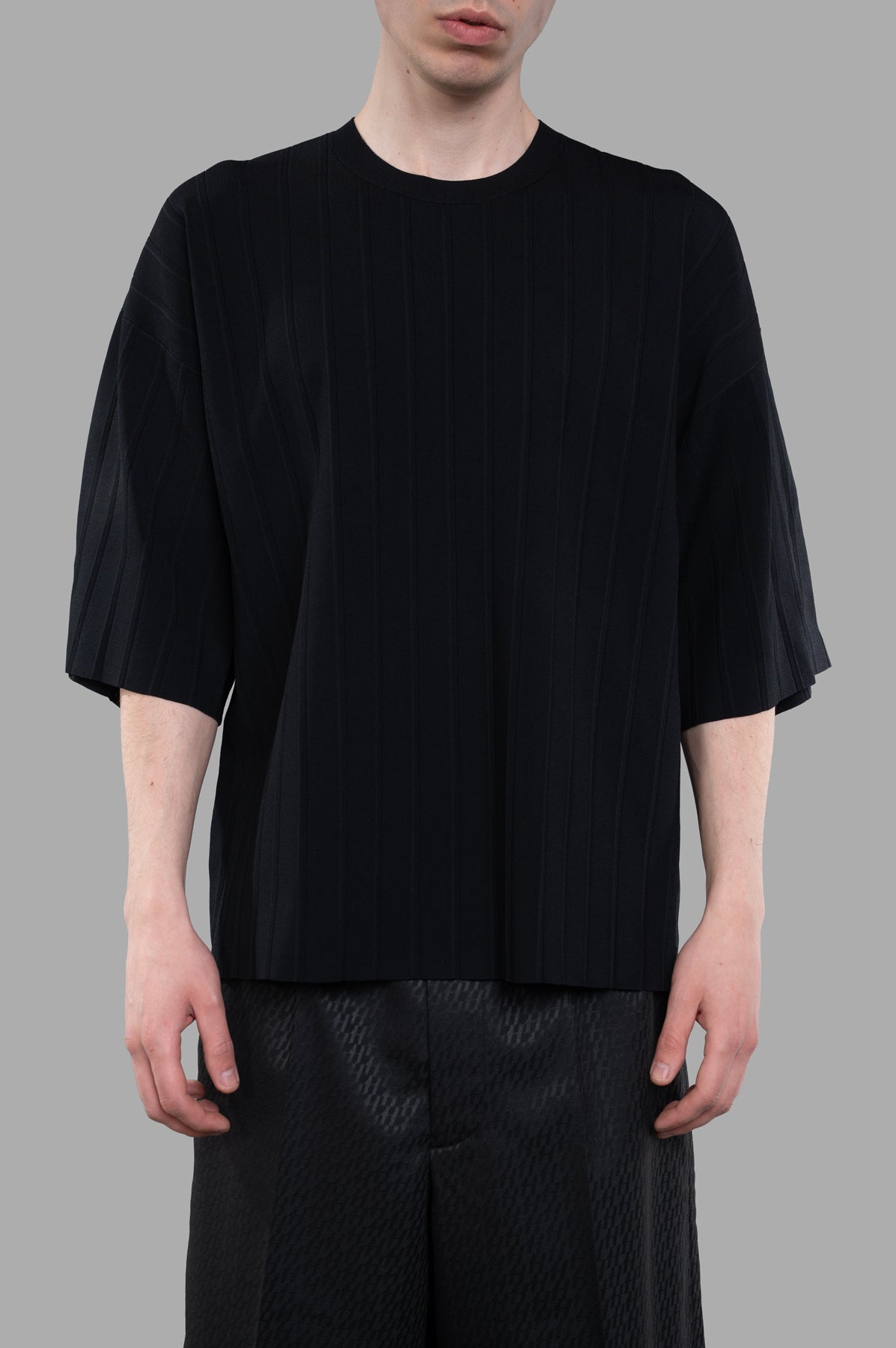 Oversized Pleated Tee