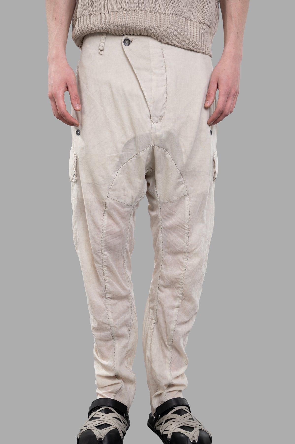 Lightweight Drop-crotch Pants