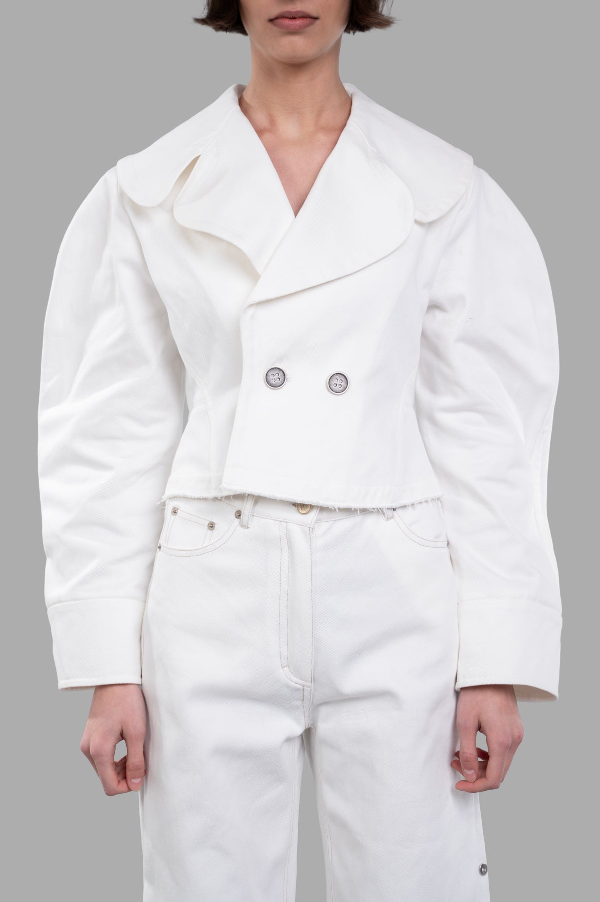 Double-breasted Cropped Jacket