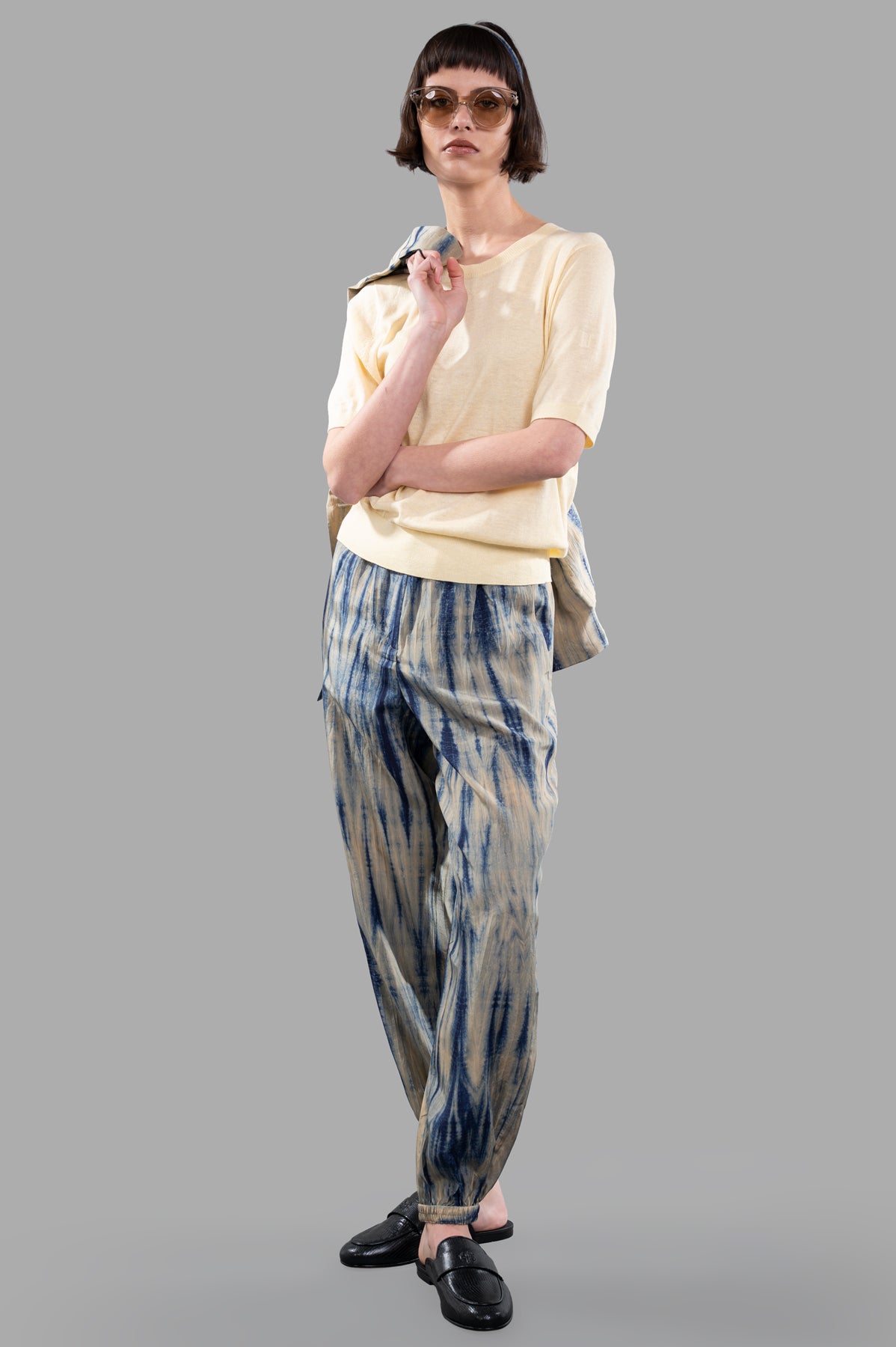 Tie-dye Silk Trousers