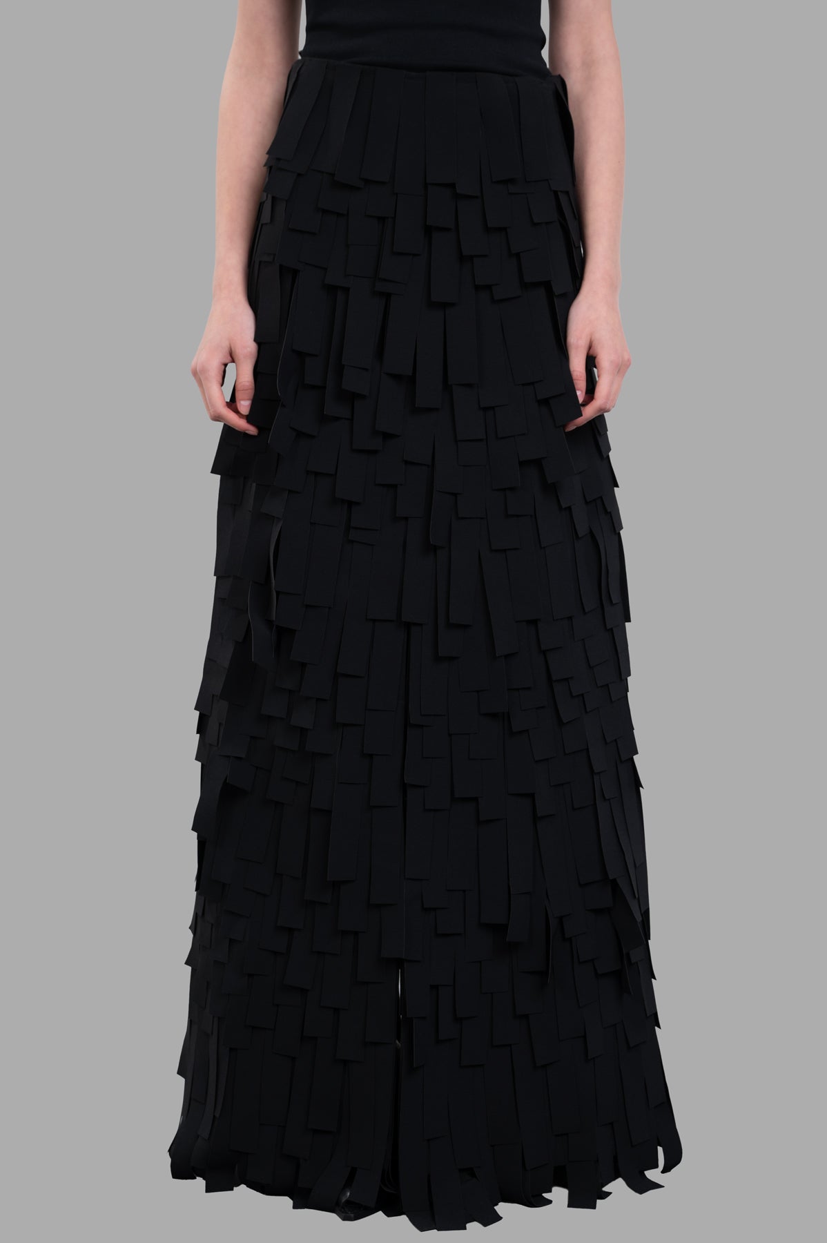 Fringed Maxi Skirt