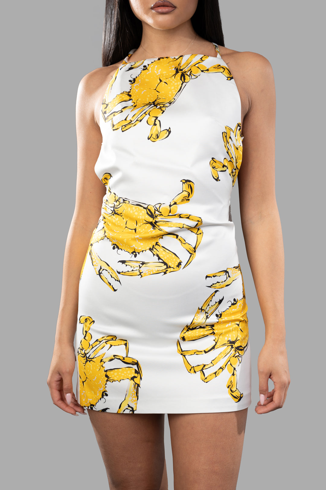 Crab-print Dress