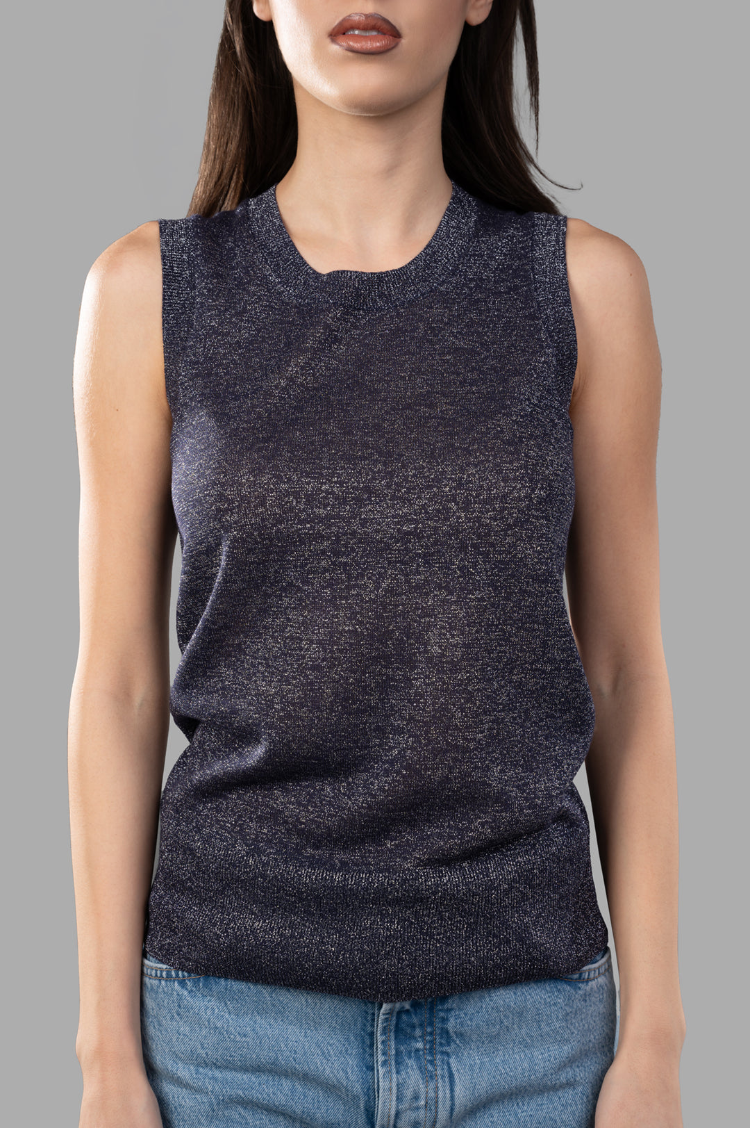 Lurex Knit Tank Top