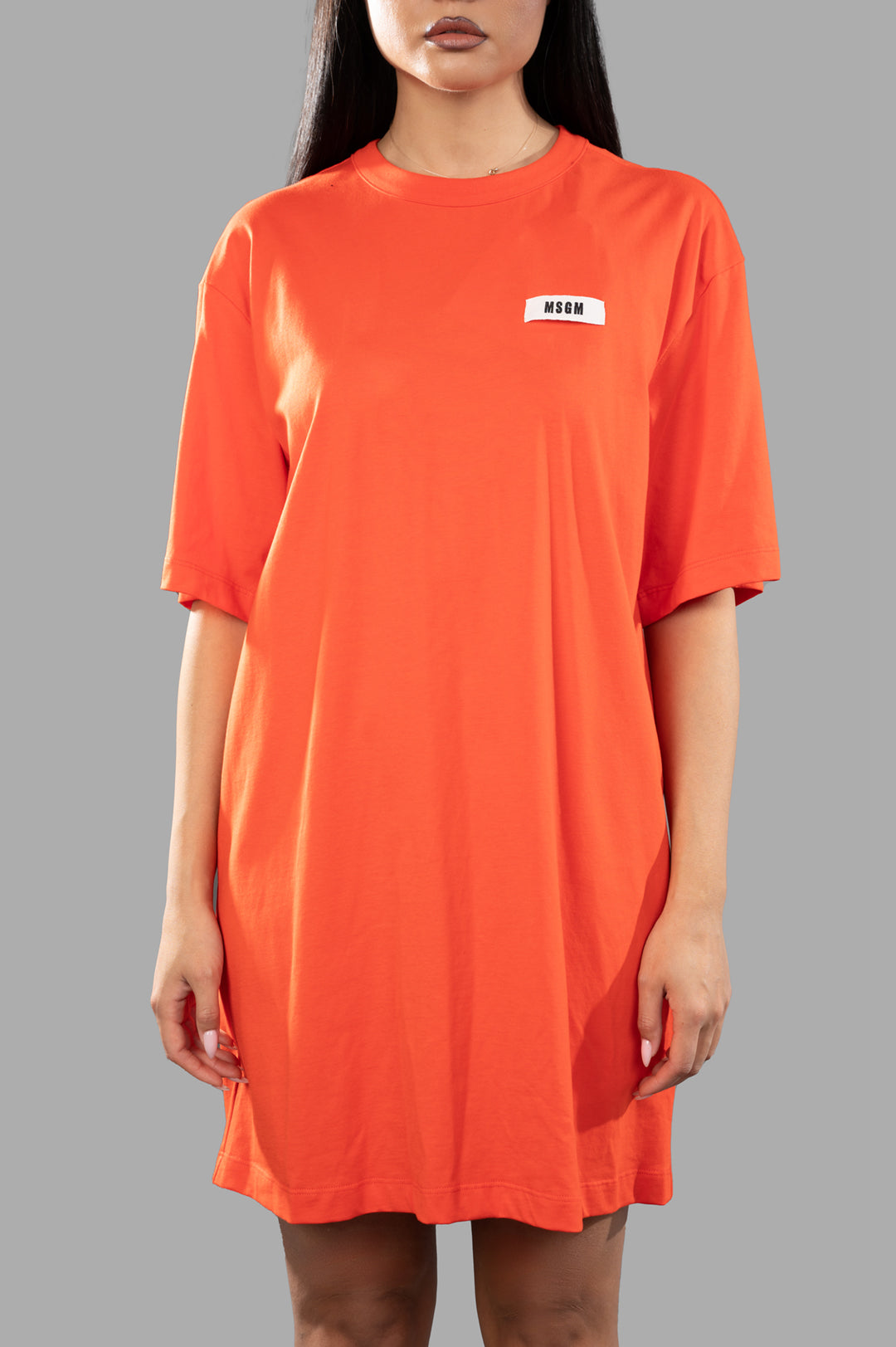 Orange T-shirt Dress