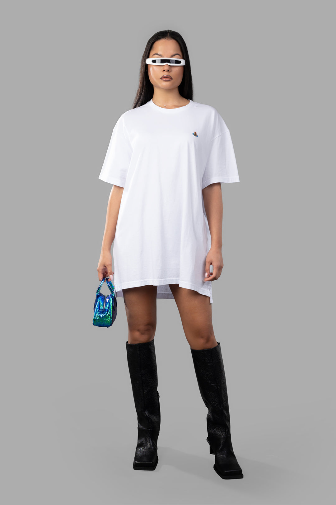 White T-shirt Dress