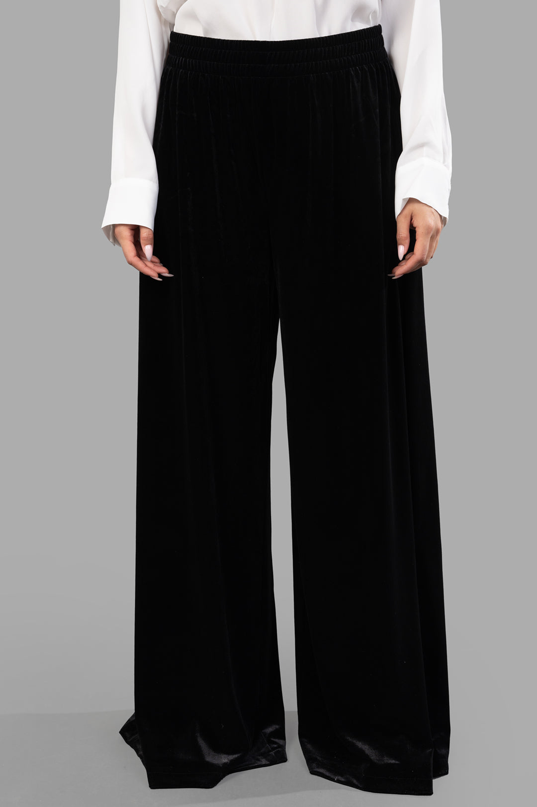 Wide-leg Velvet Pants