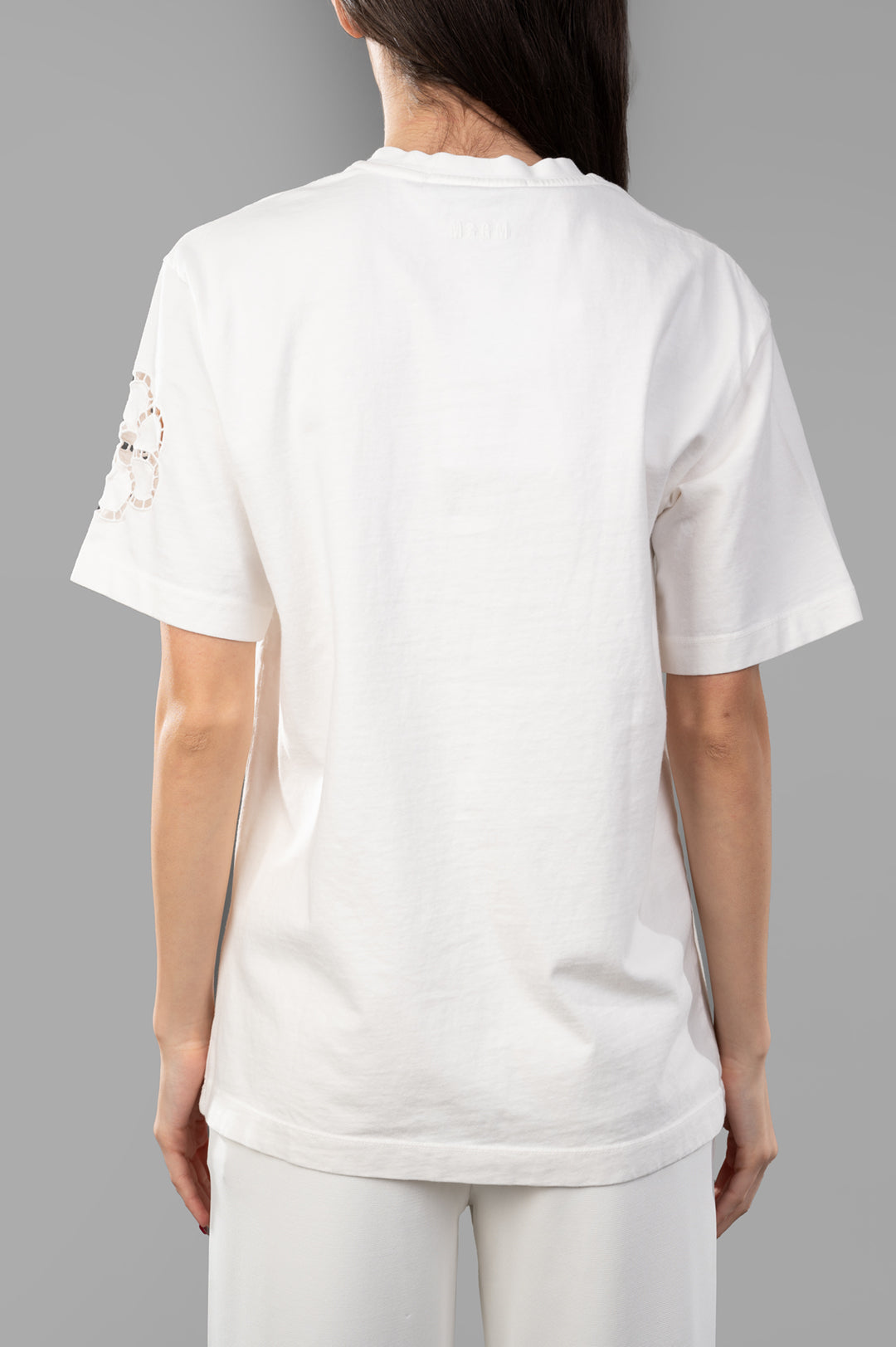 Floral-Appliqué T-Shirt