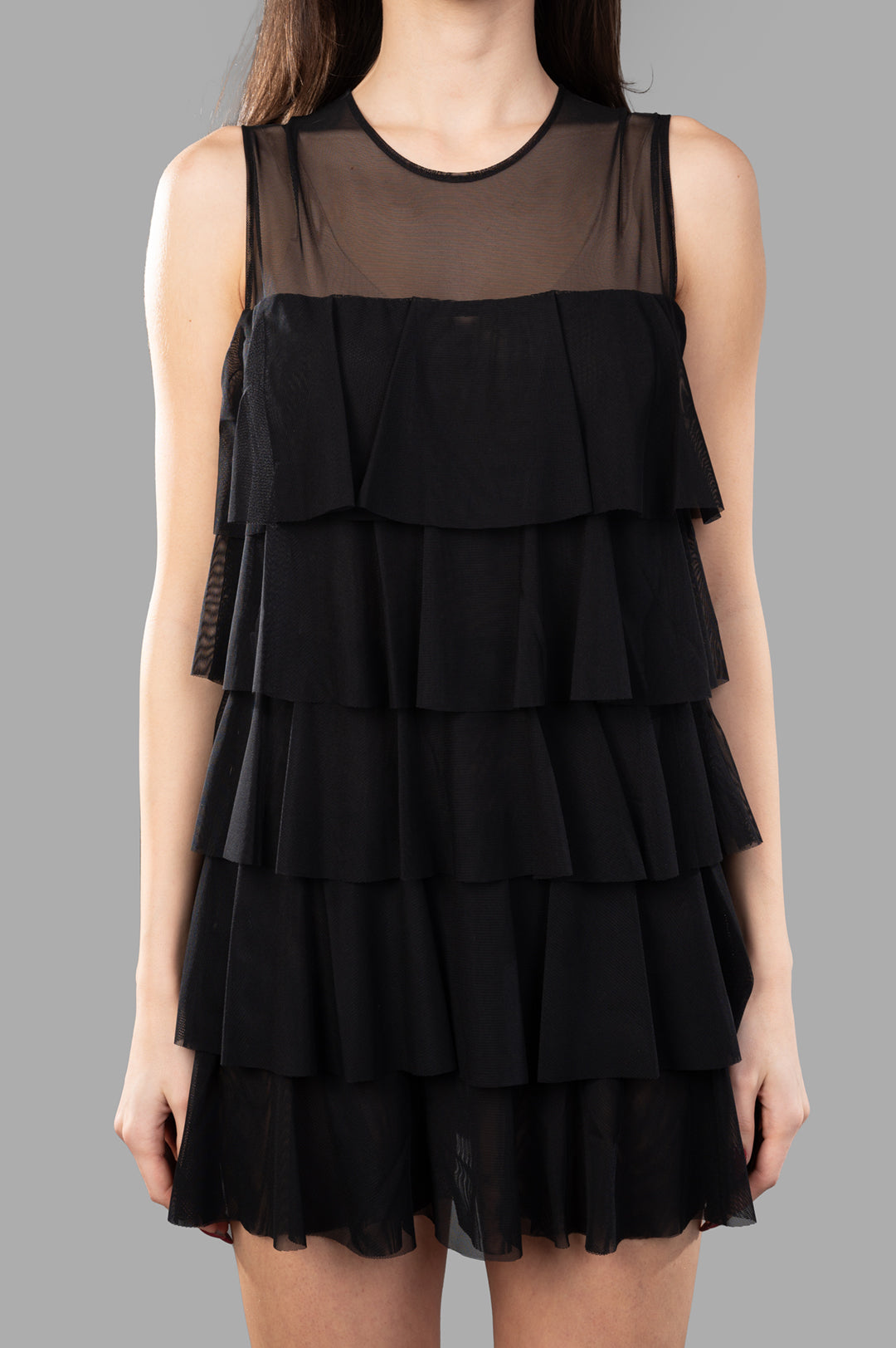 Sleeveless Ruffle Dress