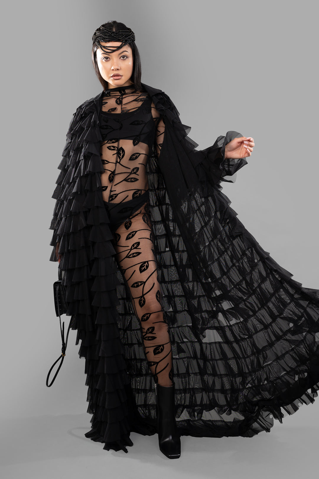 All-over Ruffle Coat