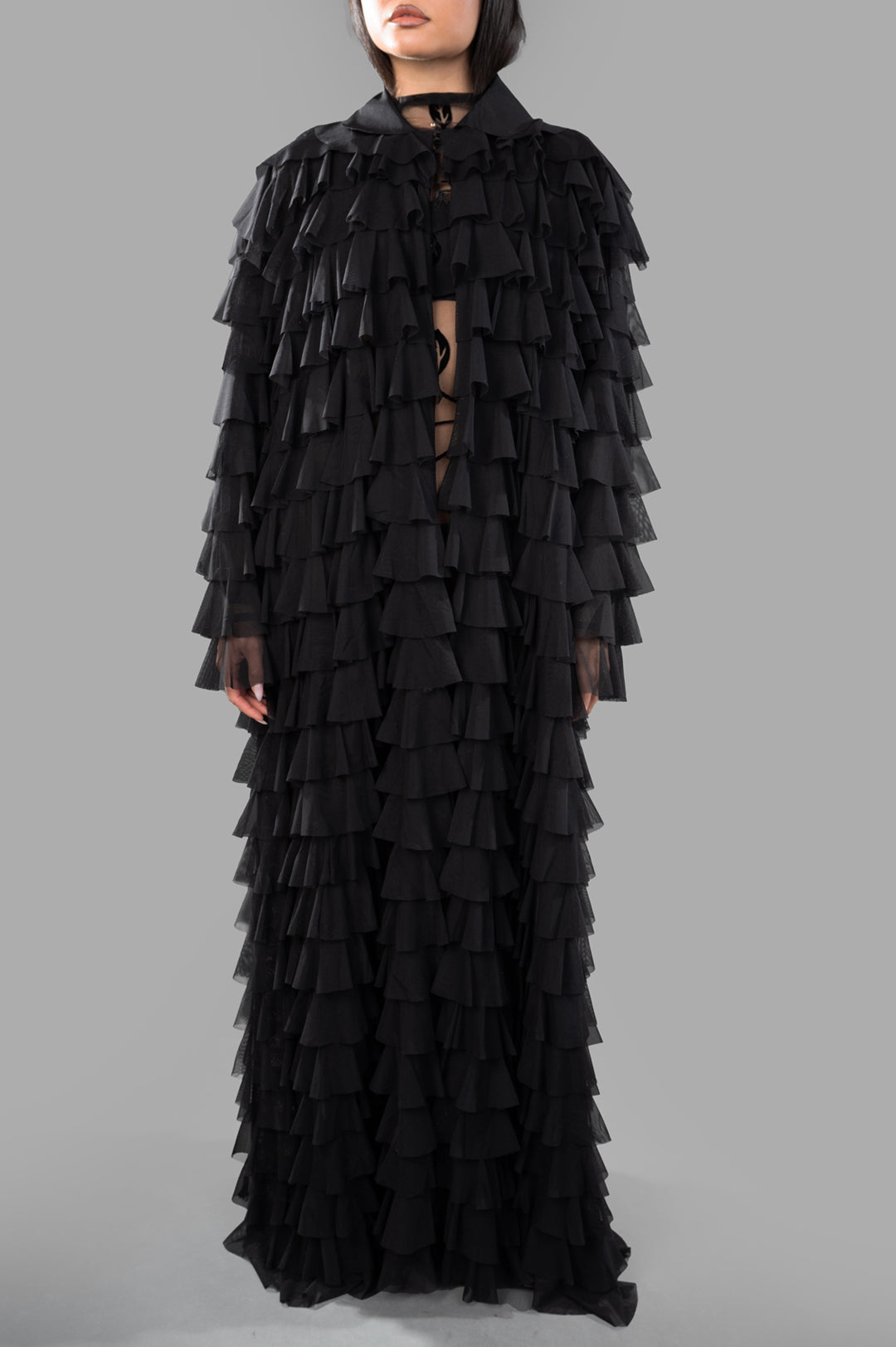 All-over Ruffle Coat