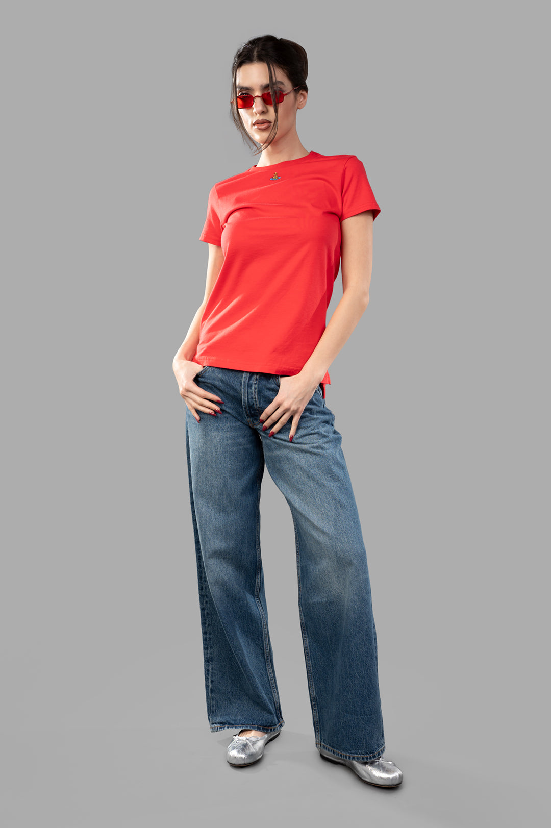 Orb Logo T-shirt in Coral