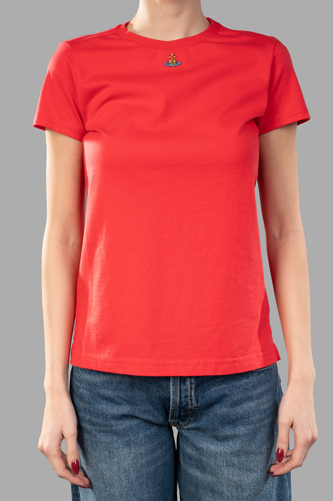 Orb Logo T-shirt in Coral