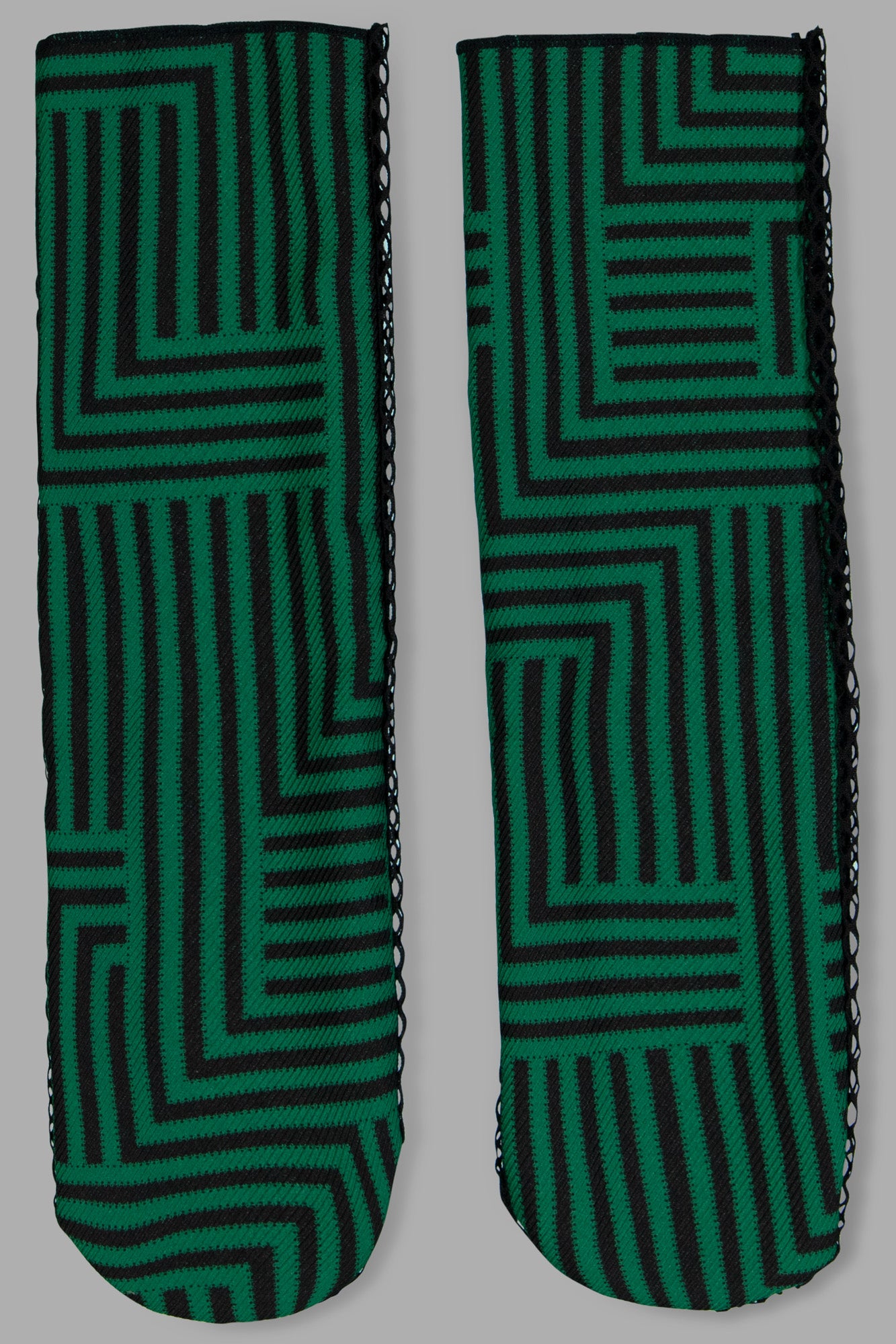 Green Graphic-Print Socks