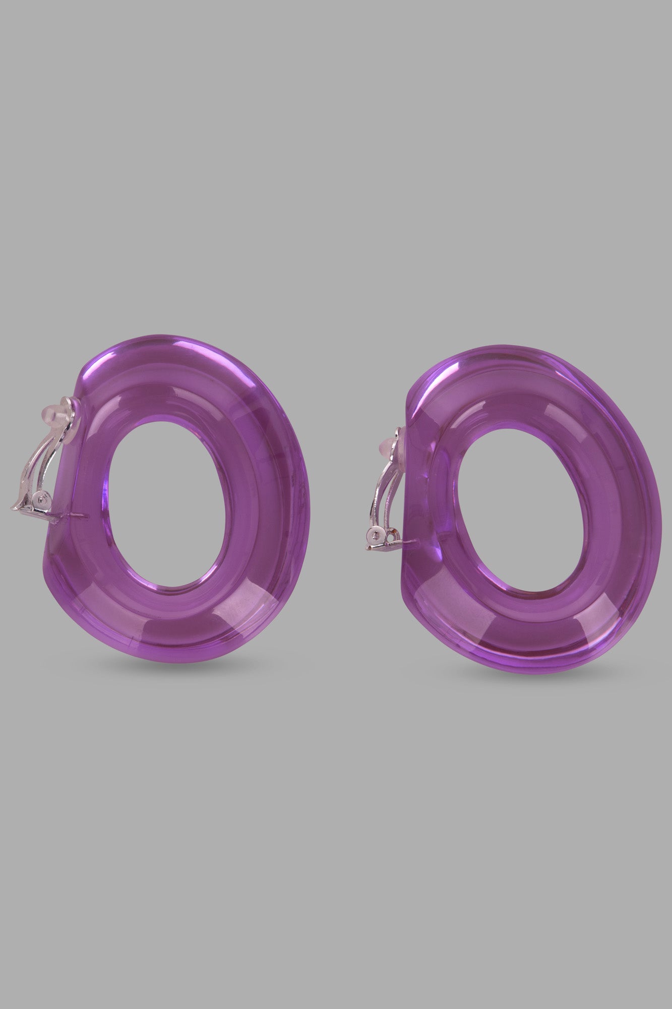 Purple Earclips