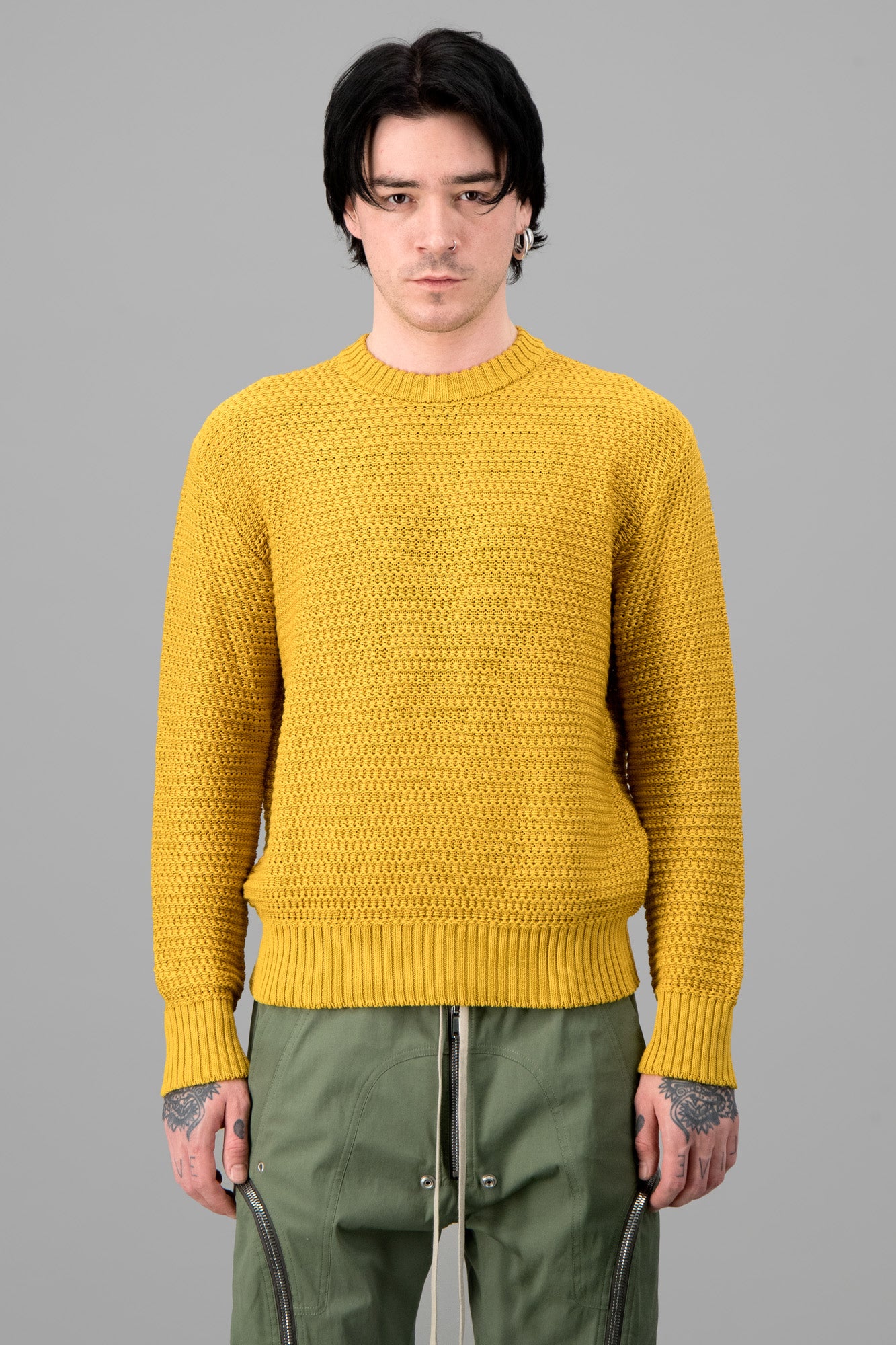 Yellow Crew Neck Sweater