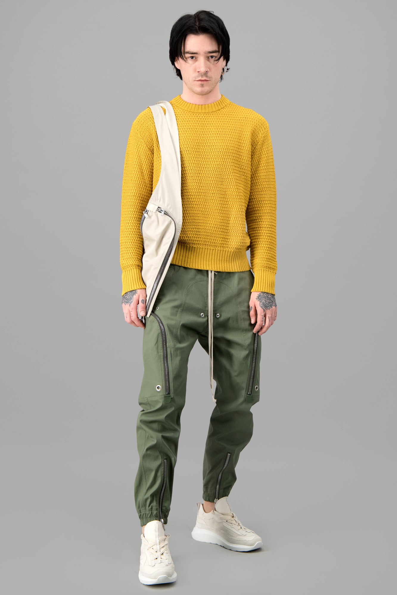 Yellow Crew Neck Sweater