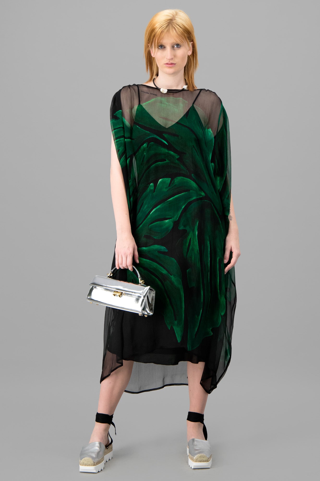 Leaf-Print Dress