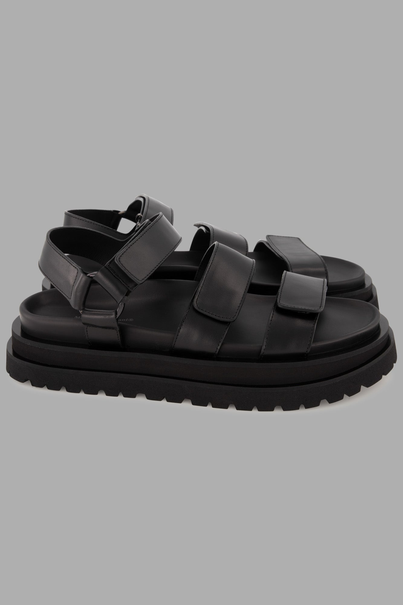 Black Flatform Sandals